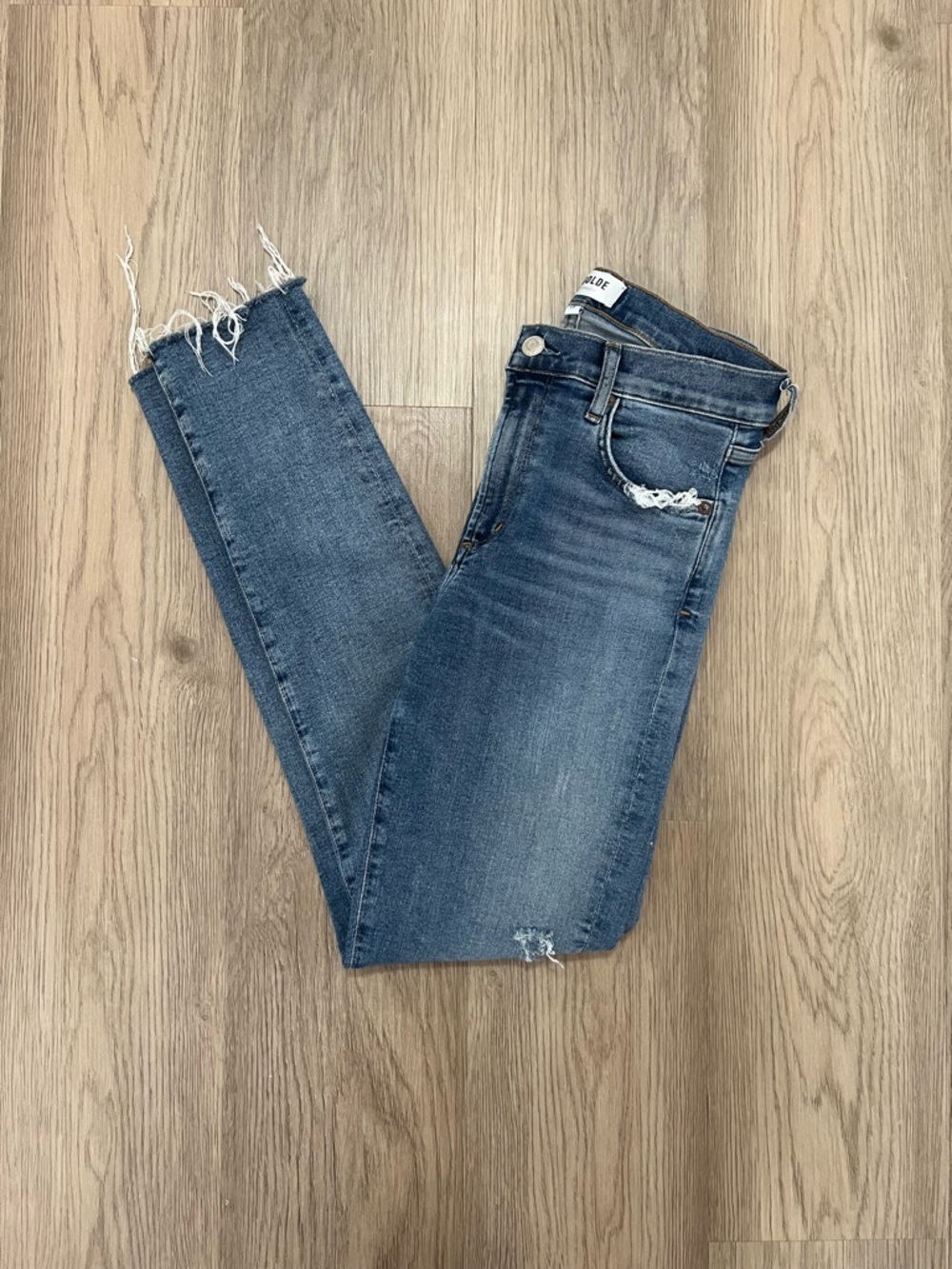 AGOLDE Sophie Distressed Skinny Jeans Size 28 Style A123B-1045